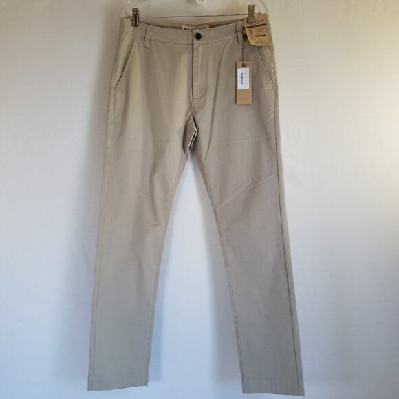 Tailor Vintage Light Tan Chino Pants Slim Mens Actual 33x31.5 READ Tag 32x32 - Picture 1 of 16